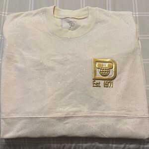 Disney Cream and Gold Women's Top